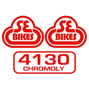 Decalque do tubo do selim SE Racing pequeno 4130 Chromoly em bicicletas de corrida SE, Quadangle, Blocks Flyer, Big Ripper BMX você escolhe a cor