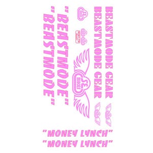 SE Racing ""Beast Mode""Money Lynch Aufkleber mit Beastmode Zahnradgabel, BMX nach Wahl Marshawn Lynch NFL."