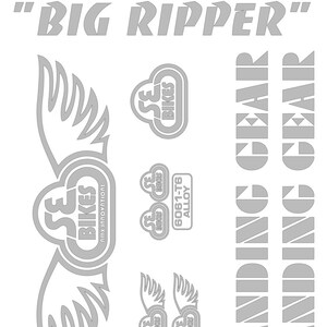 SE Racing Big Ripper Decal Kit With Landing Gear Fork BMX You | Etsy Israel