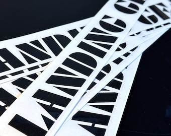 SE Racing Landing Gear 20” BMX Fork Decal Kit | Retro Vinyl Stickers | Custom Color Old School BMX Restoration Graphics
