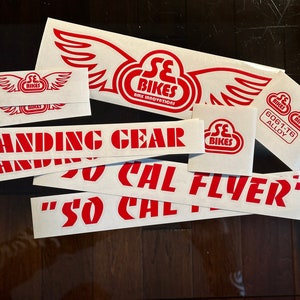 Kit de decalque SE Racing So Cal Flyer para 24" com garfo Landing Gear, BMX você escolhe a cor