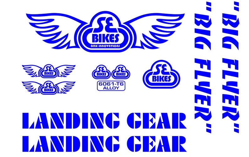 SE Racing big Flyer Decal Kit With Landing Gear Etsy