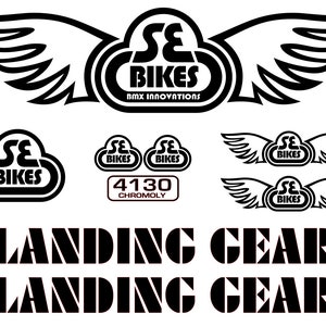 SE Racing Quadangle Aufkleber Set für 20" mit Landing Gear Gabel, BMX du wählst Farbe