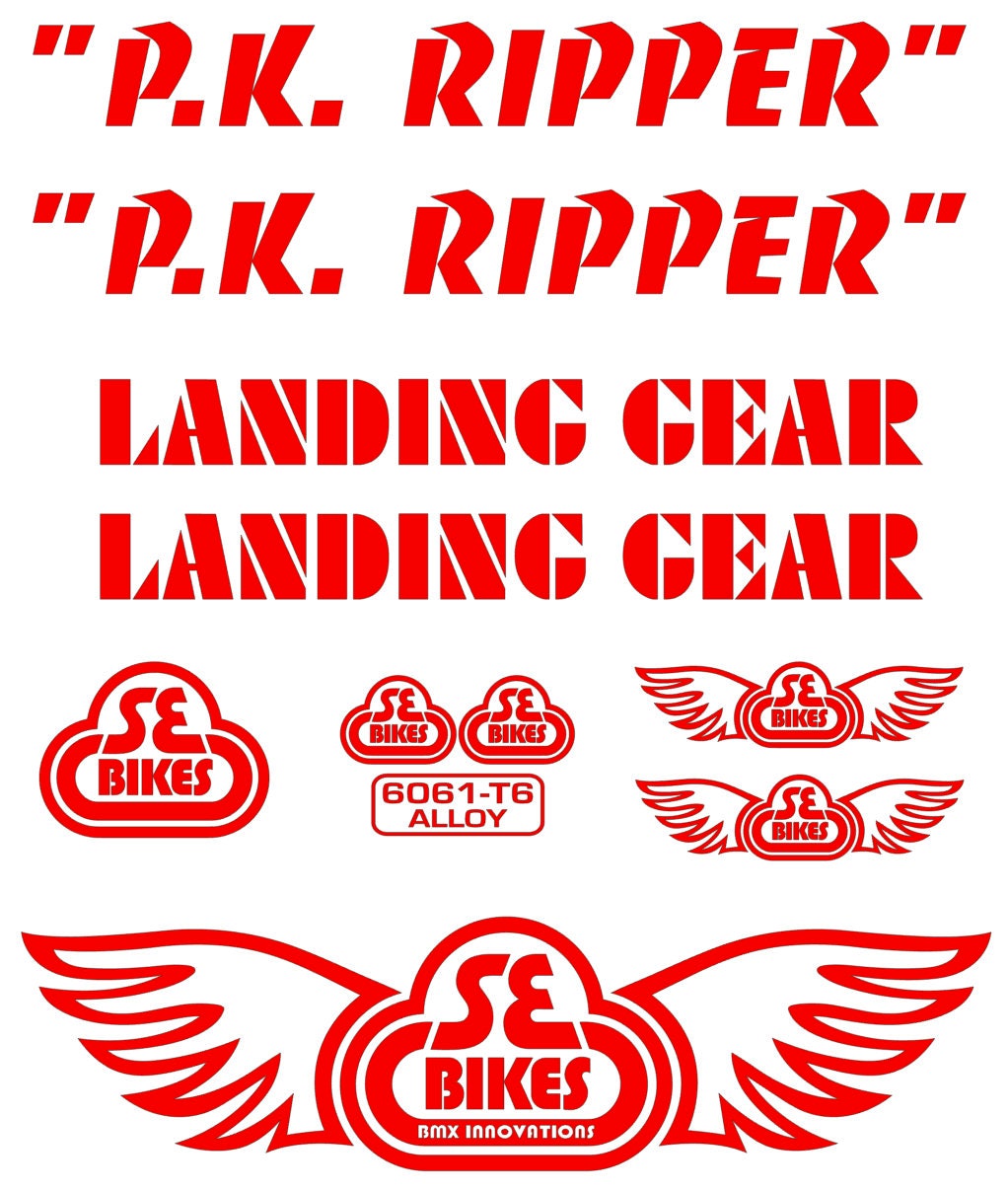 SE Bikes Pk Ripper Decal Set