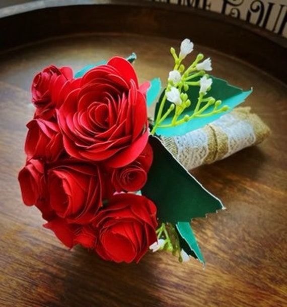 Flower cardstock bouquet Etsy