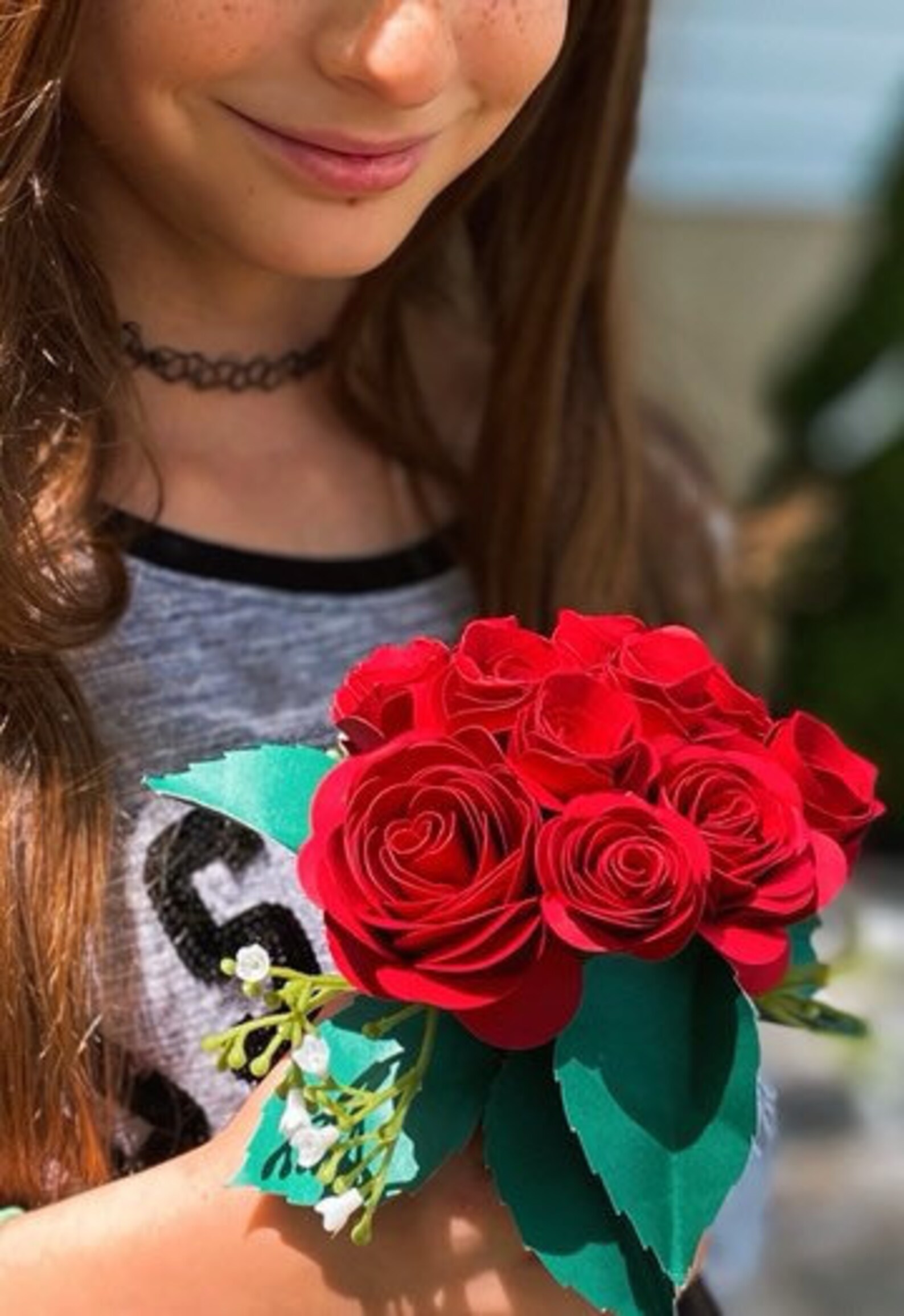 Flower cardstock bouquet Etsy