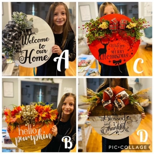 Grinch Hand Door Hanger Etsy