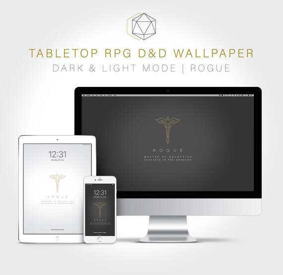 Rogue RPG D&D Wallpaper Desktop Tablet and Phone - Etsy New Zealand