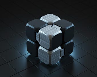 Infinity Cube Fidget Toy: 3D Printed PLA, Stress Relief, Focus Tool