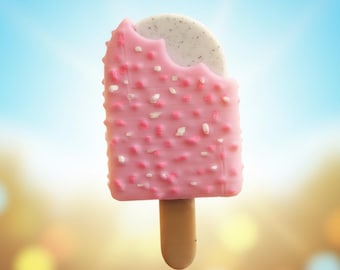 3D Printed Ice Cream Clicker Toy: PLA Filament Fidget Toy for Sensory Play