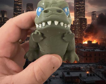 Articulated Flexi Godzilla Figure: 3D Printed Kaiju Collectible Toy