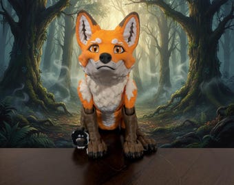 Articulated Flexi Fox Figurine: 3D Printed PLA Woodland Fidget Toy