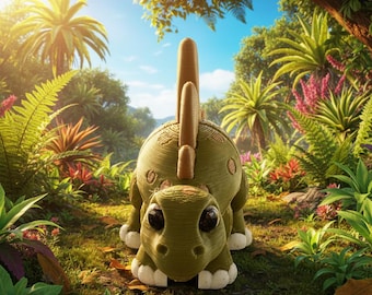 Articulated Stegosaurus Flexi Figure: 3D Printed Dinosaur Toy, PLA Filament Collectible