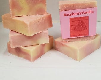 Raspberry Vanilla Goats milk Soap
