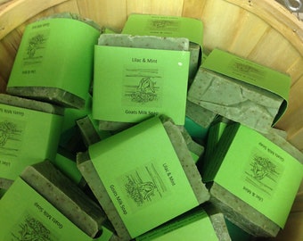 Lilac and Mint Goat's Milk Soap