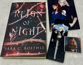 Libro de bolsillo firmado de Reign of Night