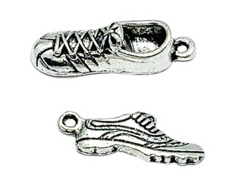 Running Shoe Charm, Running Charm, Runner Charms, Marathoner Charms, Fitness Charms, Jewelry Findings, Racing Charm, Stocking Stuffer