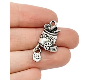 1 Cookie Jar Charm, Individual Charms, Cooking Charms, Baking Charms, Baker Charms, Kitchen Charms, Bakery Charms, Cookies Charms, DIY Gift