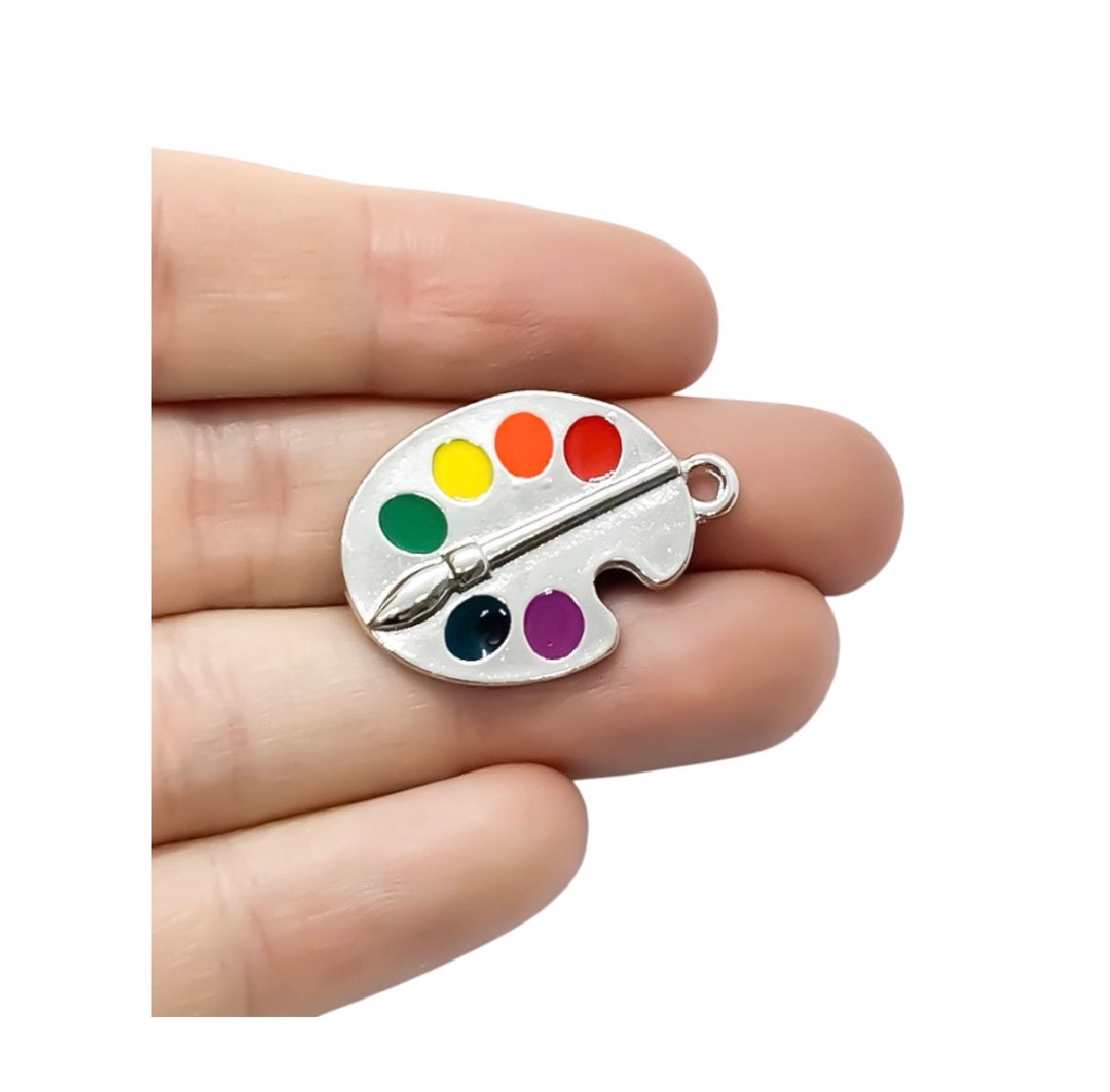 1 Paint Palette Charm Individual Charms School Charms Etsy