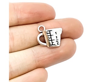 1 Measuring Cup Charm, Individual Charms, Cooking Charms, Baking Tools Charms, Baker Charms, Kitchen Charms, Bakery Charm, Measurement Charm