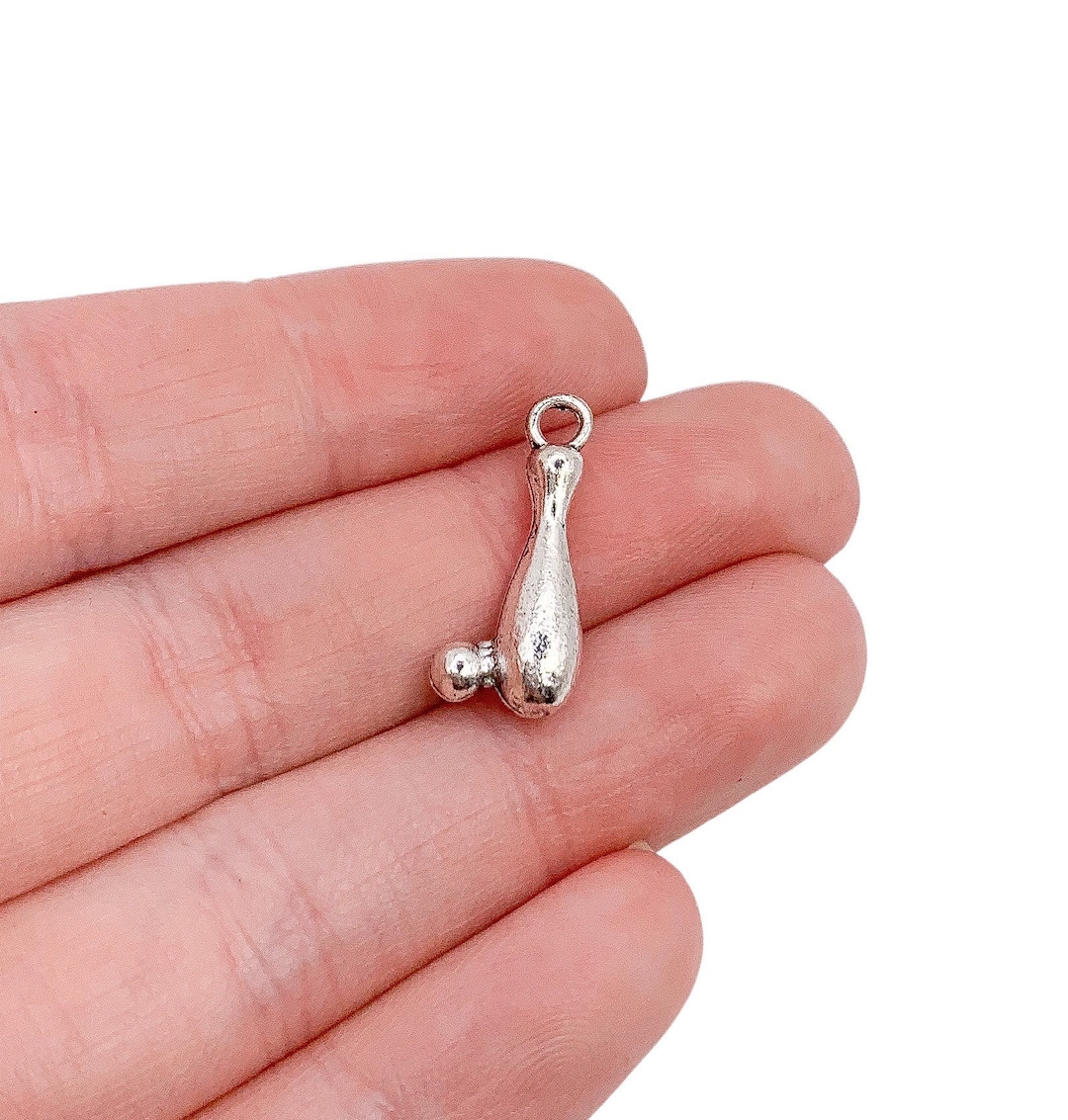 1 Bowling Charm Bowling Pin Charms Individual Charms Etsy