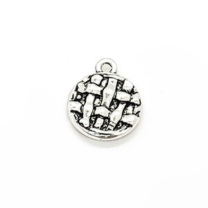 1 Tiny Cherry Pie Charm, Baking Charms, Individual Charm, Southern Charm, Pie Making Charms, Baker Charm, Lattice Pie Charm, Bakery Charm image 3