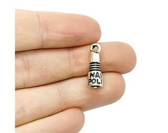 1 Nail Polish Charm, Esthetician Charms, Individual Charm, Makeup Charm, Girlie Charm, Teen Girl Charm, Manicure Charm, Beauty Charms