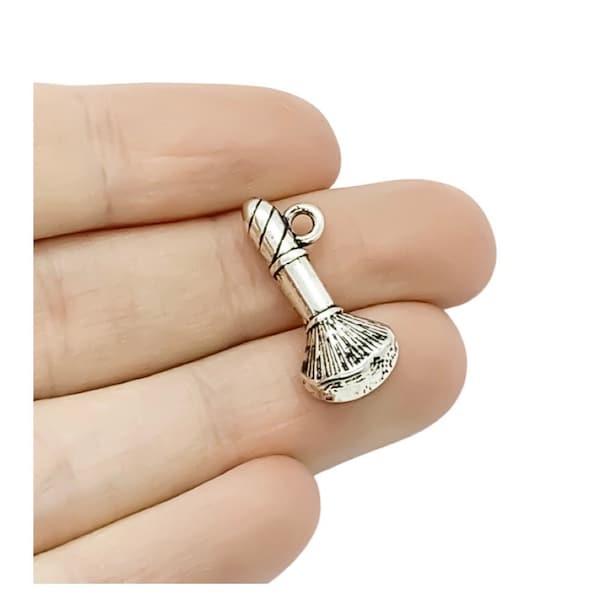 1 Makeup Brush Charm, Esthetician Charms, Individual Charm, Makeup Charm, Girlie Charm, Teen Girl Charm, Kabuki Brush Charm, Beauty Charms