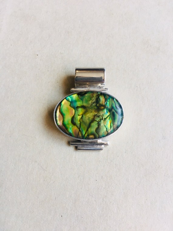 Abalone Shell & Sterling Silver Pendant