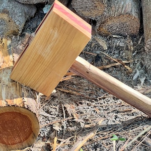 Wooden carpenter’s mallet