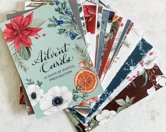 DIGITAL DOWNLOAD Advent Cards (Printable option; read on tablet or phone)