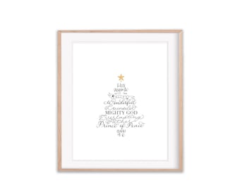 Names of Jesus Print 8x10