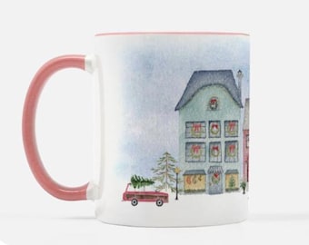 11oz Christmas Village Mug