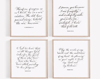 Scripture Print 8x8 (4 options)