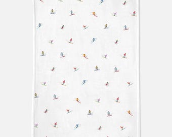 Skiers Blanket-- soft Minky fabric