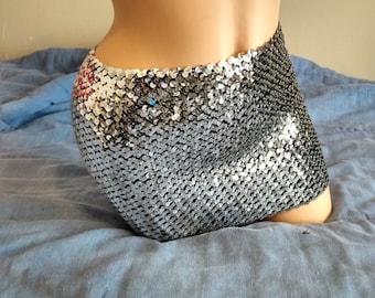 Sequin mini skirt