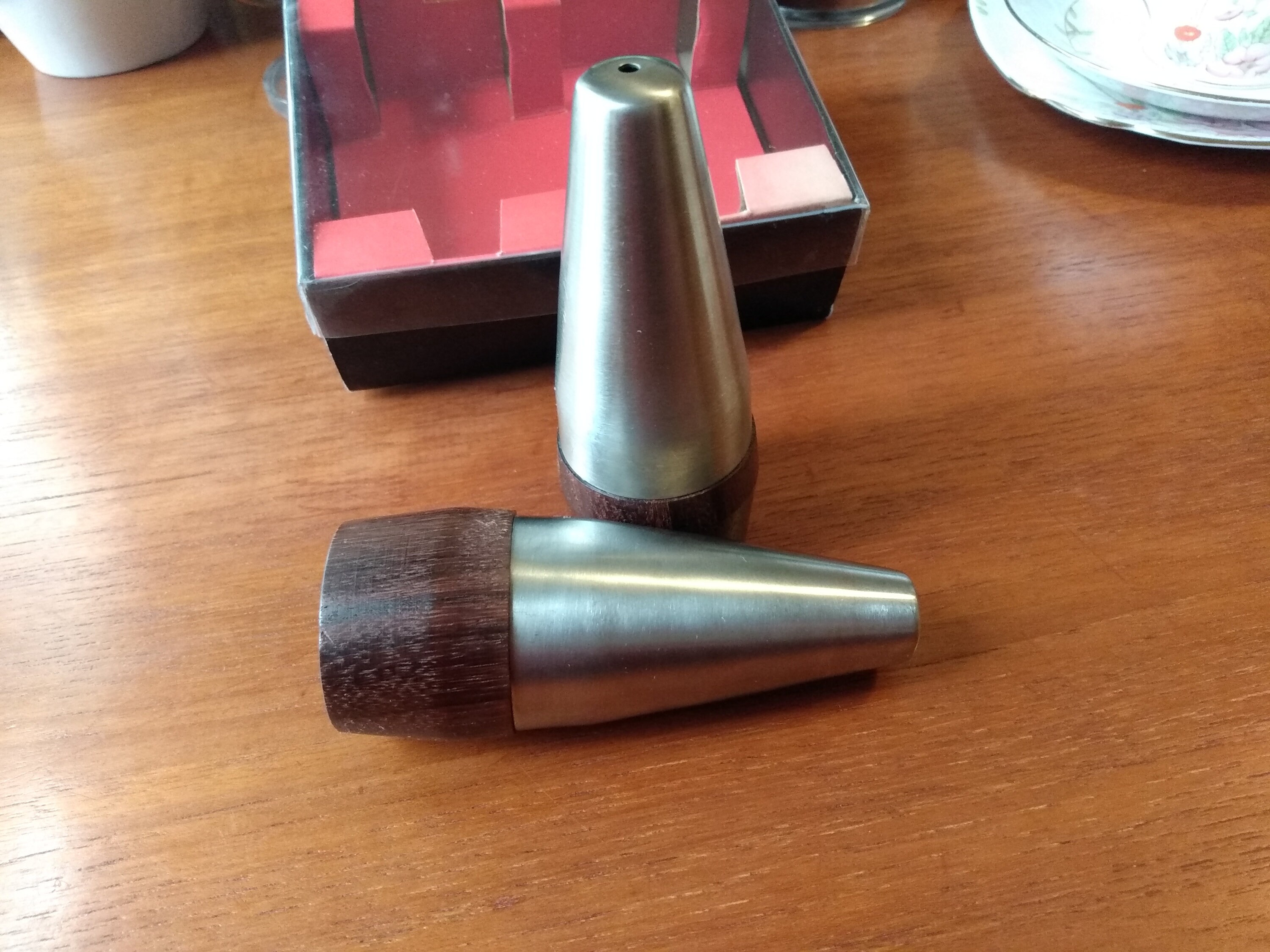 Vintage Danish 1960's Stainless Steel and Rosewood Stylish ...