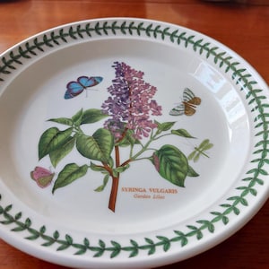 Portmeirion Pottery Plates with Floral Design(Various) from The Botanic Garden range by Susan Williams-Ellis.1999 Collectable Plates In VGC