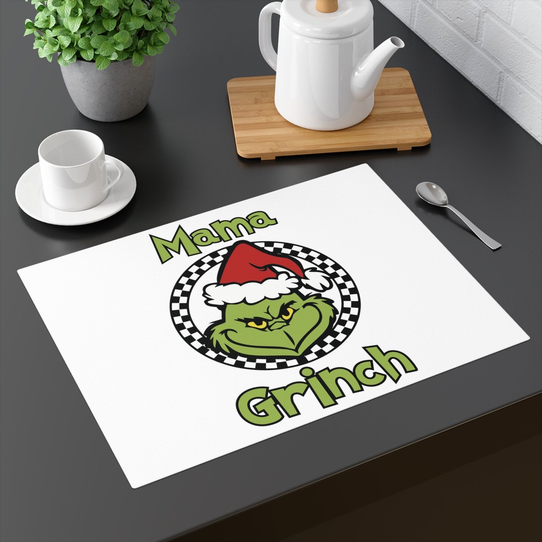 Custom Grinch Placemat Grinch Placemat Christmas Placemat Etsy