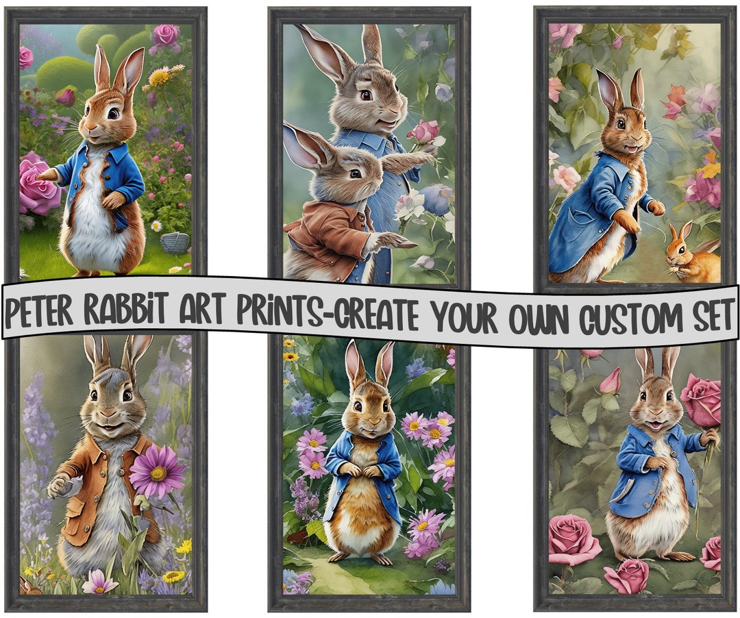Peter Rabbit Wall Art Peter Rabbit Posters Beatrix Potter Etsy