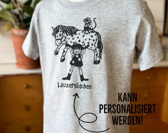 Kinder T-Shirt personalisiert Freche Mädchen Pipi Kindergarten Geburtstag Unikat Freundeshirt Geburtstagsshirt Michel Unisex