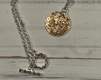 Bronze Pendant Necklace, 8th anniversary Gift, Eighth Anniversary Gift