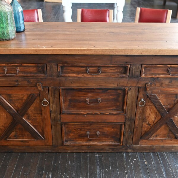 Kitchen Island Reclaimed Wood