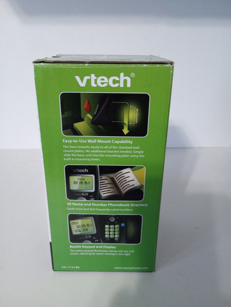 Vtech 6.0 Cordless Phone Caller Id/call Waiting Black - Etsy