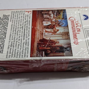 Ten Commandments Dbl VHS Classic by Cecil B. Demille Factory Sealed - Etsy