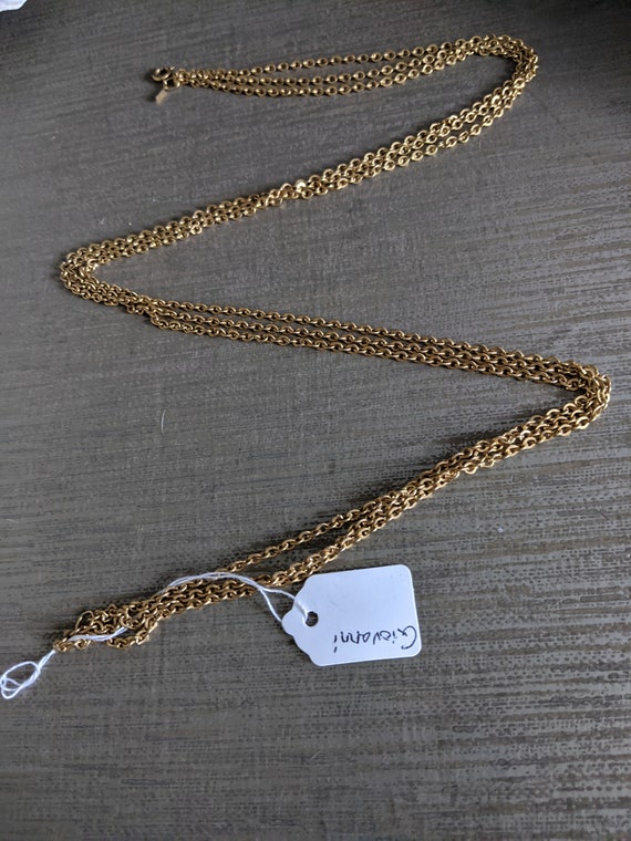 Gold Vintage Giovanni Tri Strand Necklace