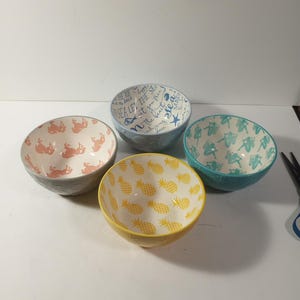 Set of 4 Pfaltzgraff soup salad cereal or pasta bowls