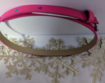 Pink Pokadot Ladies/Girls 30" Thin Belt NWOT