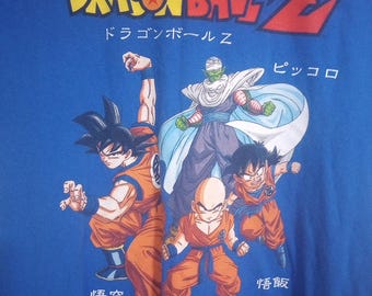 Dragon Ball z graphic t-shirt short sleeve adult medium blue