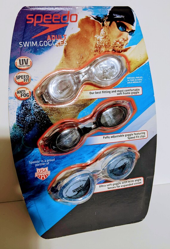 Swimming Adult Goggles Three Pack NIB